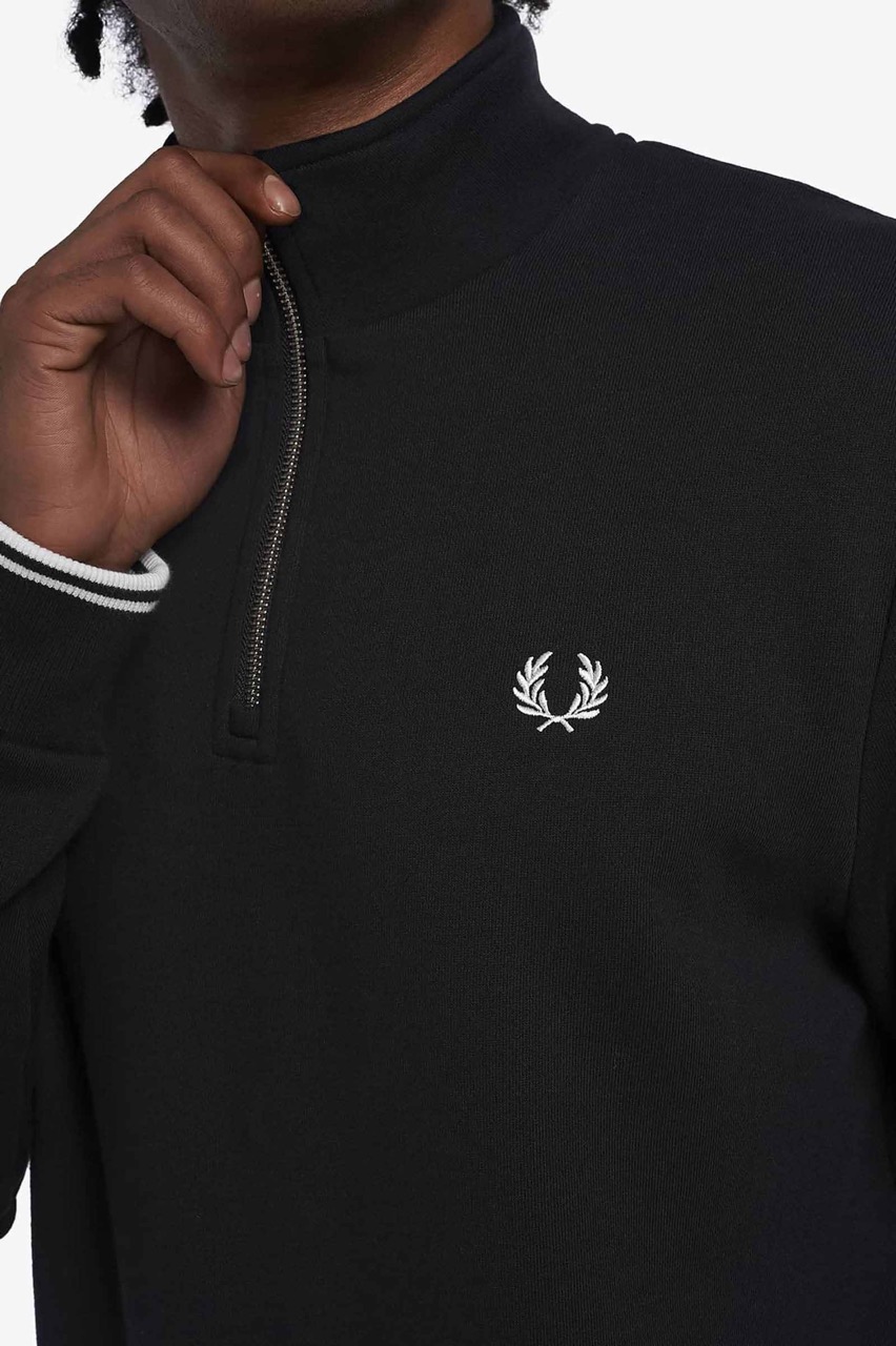 【26AW 一部予約】 ハーフジップ スウェット メンズ レディース ユニセックス フレッドペリー  M3574 HALF ZIP SWEATSHIRT 【国内正規品】 FRED PERRY