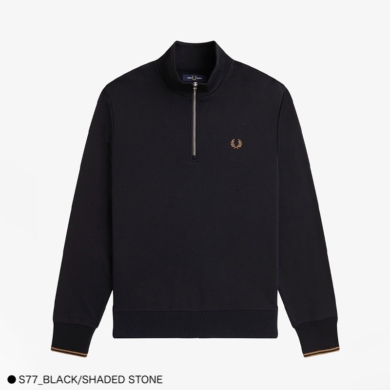 【26AW 一部予約】 ハーフジップ スウェット メンズ レディース ユニセックス フレッドペリー  M3574 HALF ZIP SWEATSHIRT 【国内正規品】 FRED PERRY