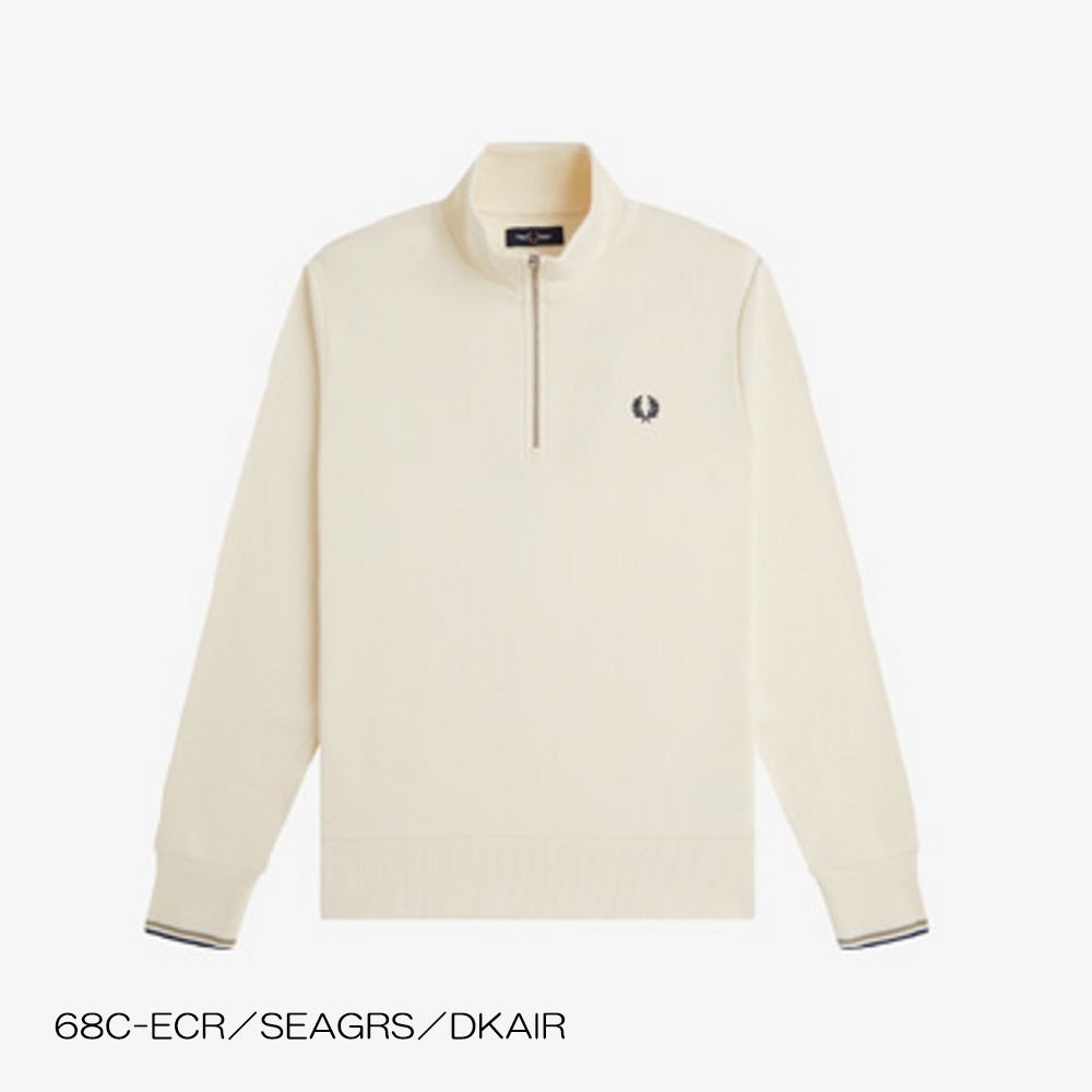【26AW 一部予約】 ハーフジップ スウェット メンズ レディース ユニセックス フレッドペリー  M3574 HALF ZIP SWEATSHIRT 【国内正規品】 FRED PERRY