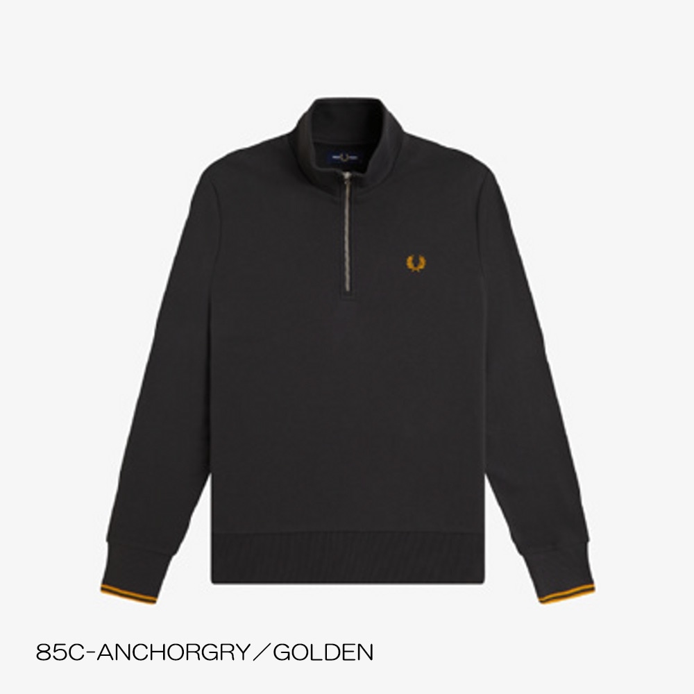 【26AW 一部予約】 ハーフジップ スウェット メンズ レディース ユニセックス フレッドペリー  M3574 HALF ZIP SWEATSHIRT 【国内正規品】 FRED PERRY
