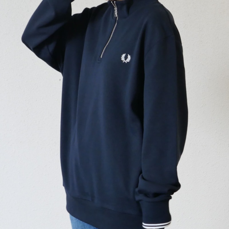 【26AW 一部予約】 ハーフジップ スウェット メンズ レディース ユニセックス フレッドペリー  M3574 HALF ZIP SWEATSHIRT 【国内正規品】 FRED PERRY
