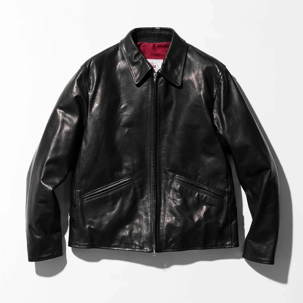 極美品 JAMES GROSE カールトンCARLTON (馬革) ホースレザー CARLTON JAMES GROSE HORSE LEATHER ライダース レザージャケット 革