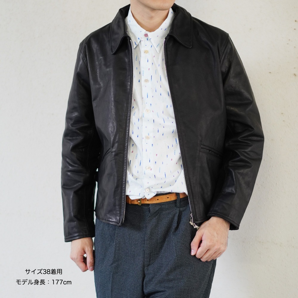 【26AW予約26年11月中旬ごろ入荷】CARLTON JAMES GROSE HORSE LEATHER ライダース レザージャケット 革ジャン  カールトン ジェームスグロース  ホースレザー  馬革   