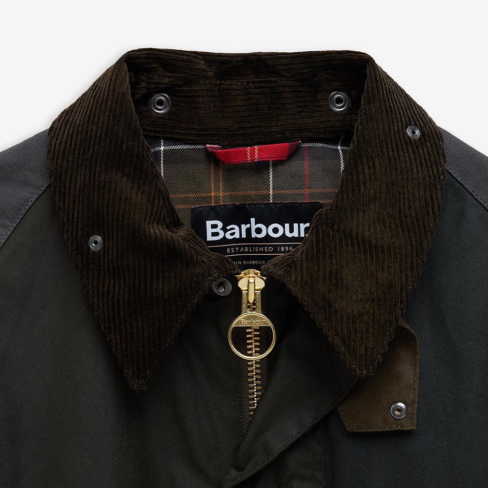 バブアー トランスポート パッチワーク オイルジャケット ユニセックス Barbour Patchwork Transport Waxed Jacket【国内正規品】MWX2499