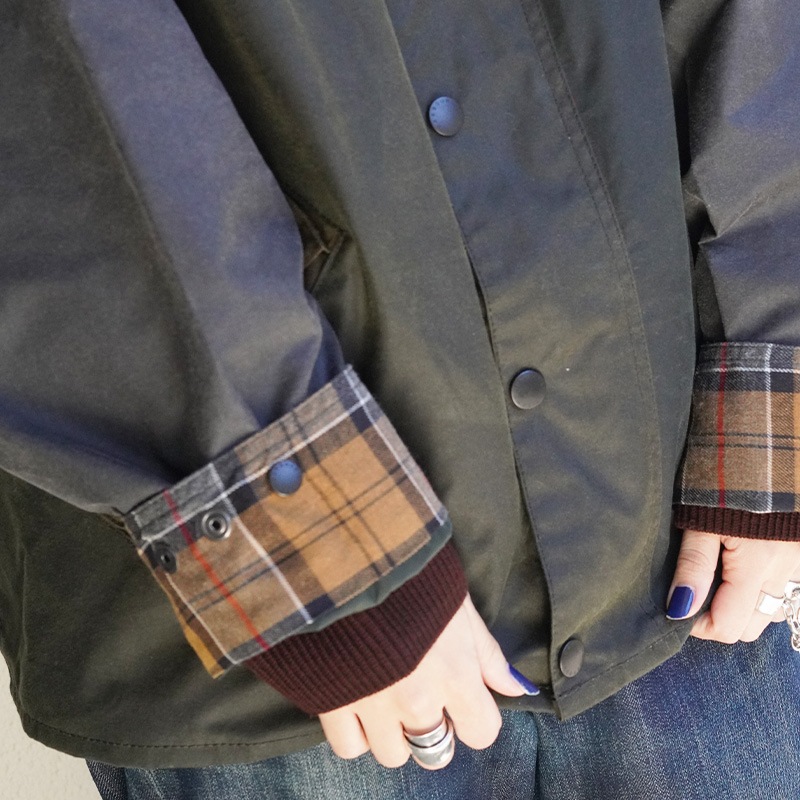 バブアー トランスポート パッチワーク オイルジャケット ユニセックス Barbour Patchwork Transport Waxed Jacket【国内正規品】MWX2499