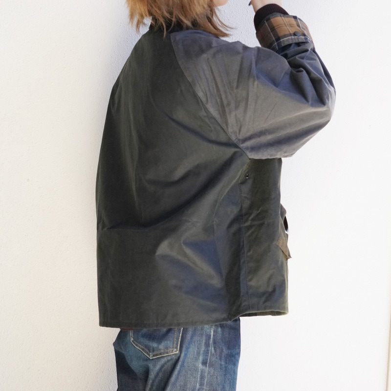 バブアー トランスポート パッチワーク オイルジャケット ユニセックス Barbour Patchwork Transport Waxed Jacket【国内正規品】MWX2499