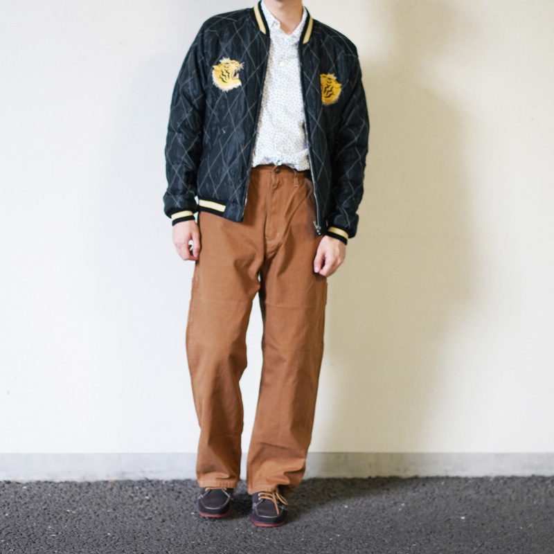 テーラー東洋 スカジャン メンズ リバーシブル スーベニアジャケット TAILOR TOYO TT15792-128 Mid 1950s Style Velveteen Souvenir Jacket “ROARING TIGER” × “JAPAN MAP”