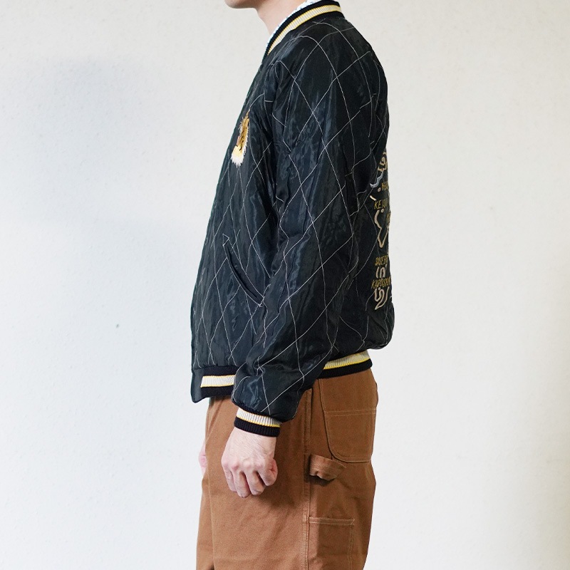 テーラー東洋 スカジャン メンズ リバーシブル スーベニアジャケット TAILOR TOYO TT15792-128 Mid 1950s Style Velveteen Souvenir Jacket “ROARING TIGER” × “JAPAN MAP”