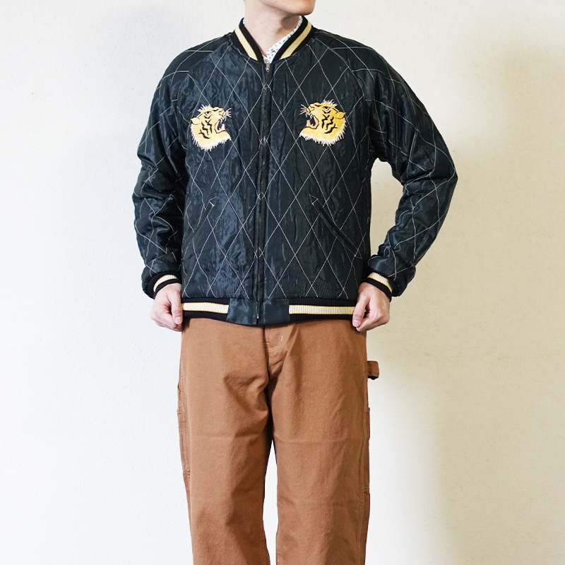 テーラー東洋 スカジャン メンズ リバーシブル スーベニアジャケット TAILOR TOYO TT15792-128 Mid 1950s Style Velveteen Souvenir Jacket “ROARING TIGER” × “JAPAN MAP”