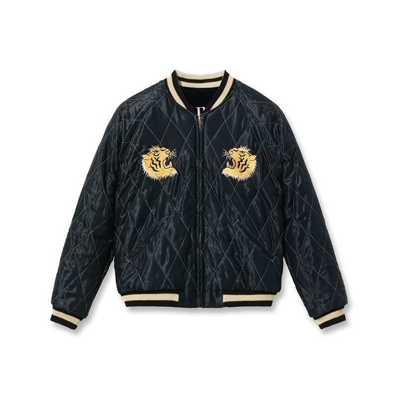 テーラー東洋 スカジャン メンズ リバーシブル スーベニアジャケット TAILOR TOYO TT15792-128 Mid 1950s Style Velveteen Souvenir Jacket “ROARING TIGER” × “JAPAN MAP”
