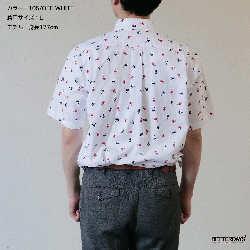 ハワイアンシャツ アロハシャツ  サンサーフ コットンオックスフォードシャツ COTTON OXFORD B.D. SHIRT “HULA DANCER” SUN SURF SS39282 