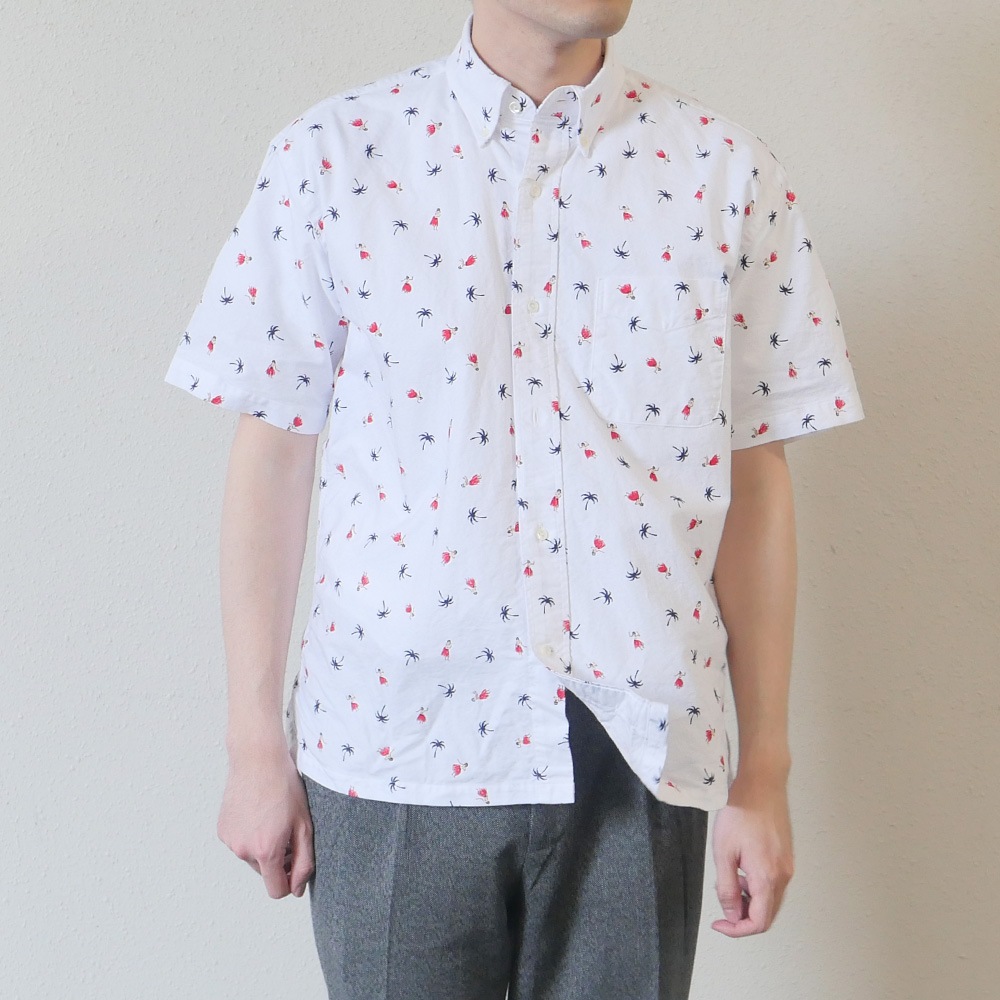 ハワイアンシャツ アロハシャツ メンズ サンサーフ コットンオックスフォードシャツ COTTON OXFORD B.D. SHIRT “HULA DANCER” SUN SURF SS39282 