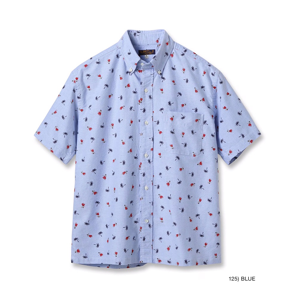 ハワイアンシャツ アロハシャツ  サンサーフ コットンオックスフォードシャツ COTTON OXFORD B.D. SHIRT “HULA DANCER” SUN SURF SS39282 