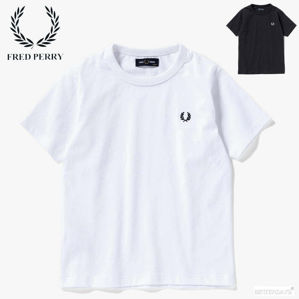 Tシャツ キッズ フレッドペリー カットソー FRED PERRY KIDS RINGER T-SHIRT 100-130cm 【国内正規品】