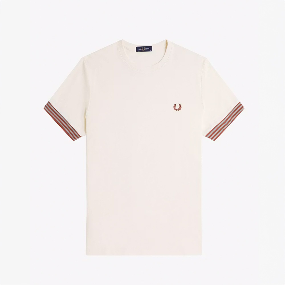 フレッドペリー  Tシャツ メンズ 半袖 FRED PERRY Striped Cuff T-Shirt 【国内正規品】M7707