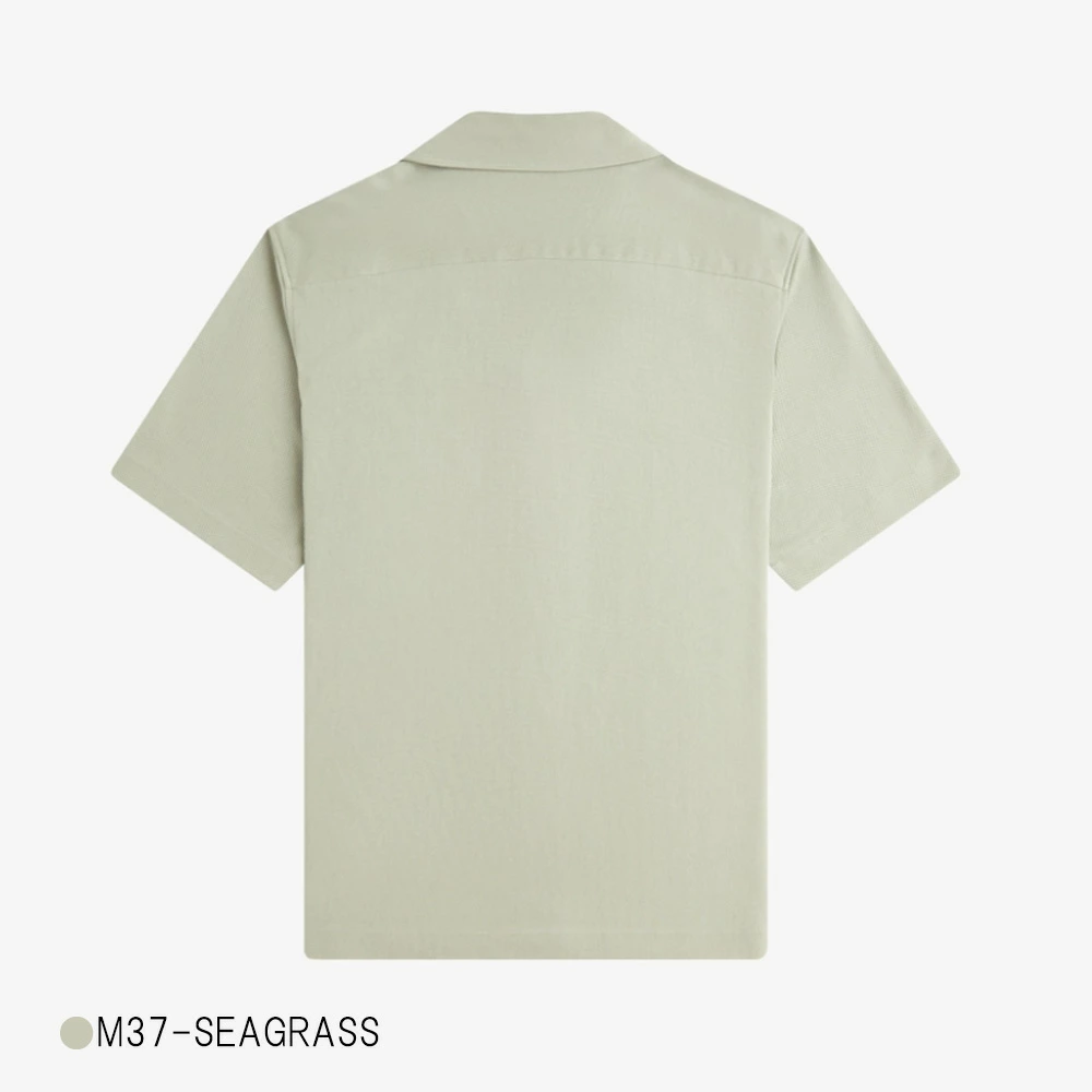フレッドペリー カラーシャツ メンズ FRED PERRY COMPRESS MESH REVERE COLLAR SHIRT M1745 半袖 【国内正規品】