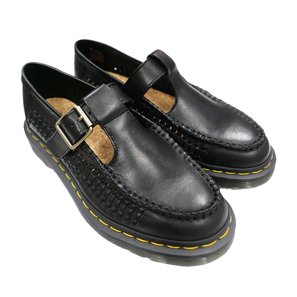 Dr. Martens ブラック Tバーシューズ POLLEY Tバーシューズ