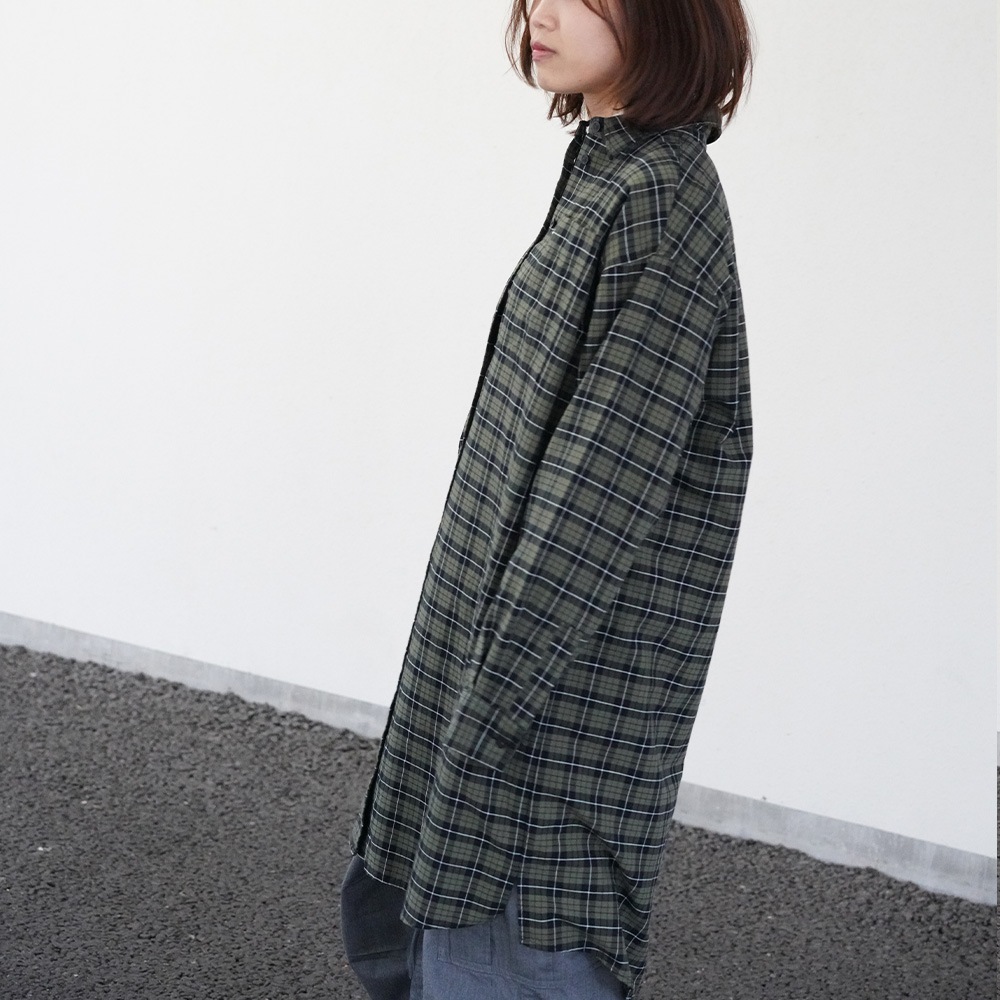 フレッドペリー チェック シャツ ワンピース 長袖 CHECK OXFORD SHIRT