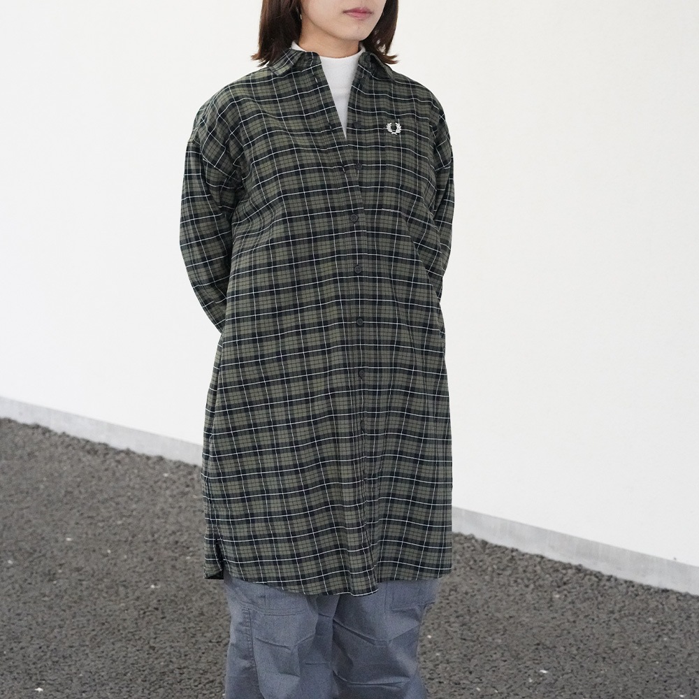 1/1からSALE対象予定商品】フレッドペリー チェック シャツ ワンピース
