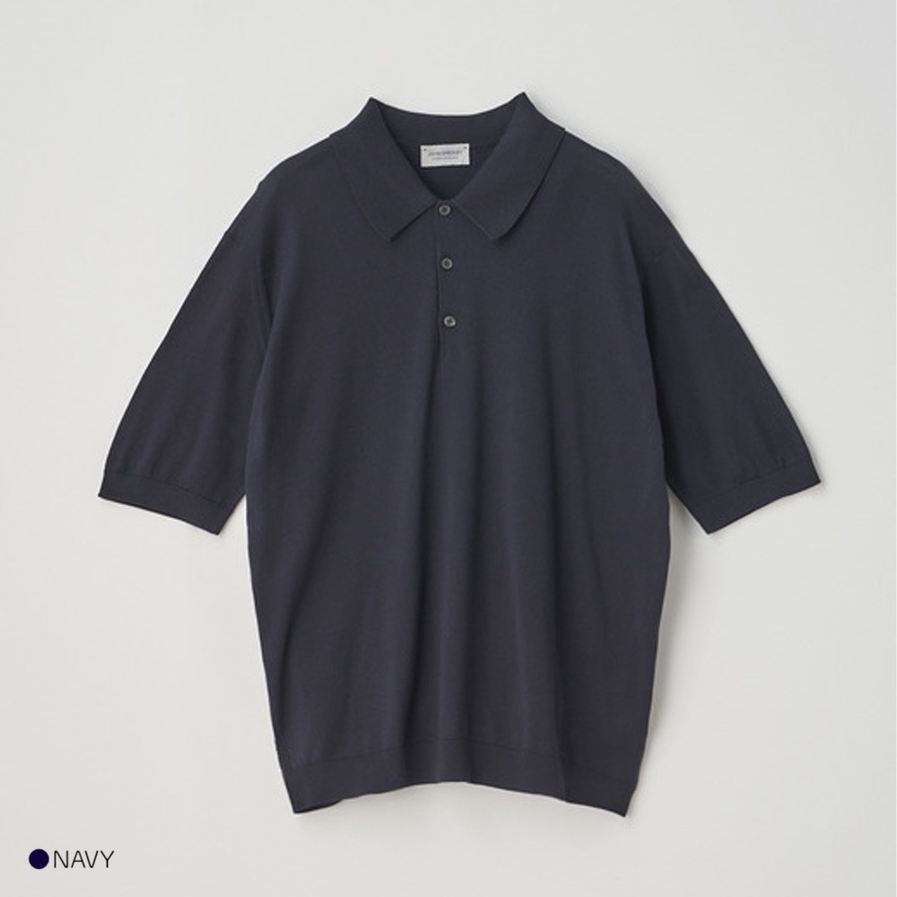 ニットポロシャツ  ジョンスメドレー シーアイランドコットン EASY FIT JOHN SMEDLEY  ISIS
