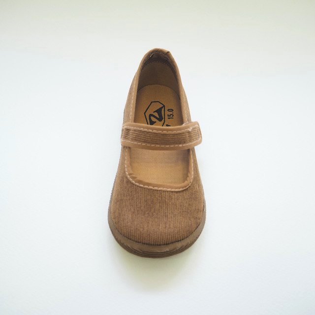 コーデュロイ ワンストラップシューズ  ZOOM ズーム Corduroy Strap Shoes コーデュロイストラップシューズ 14cm-18cm