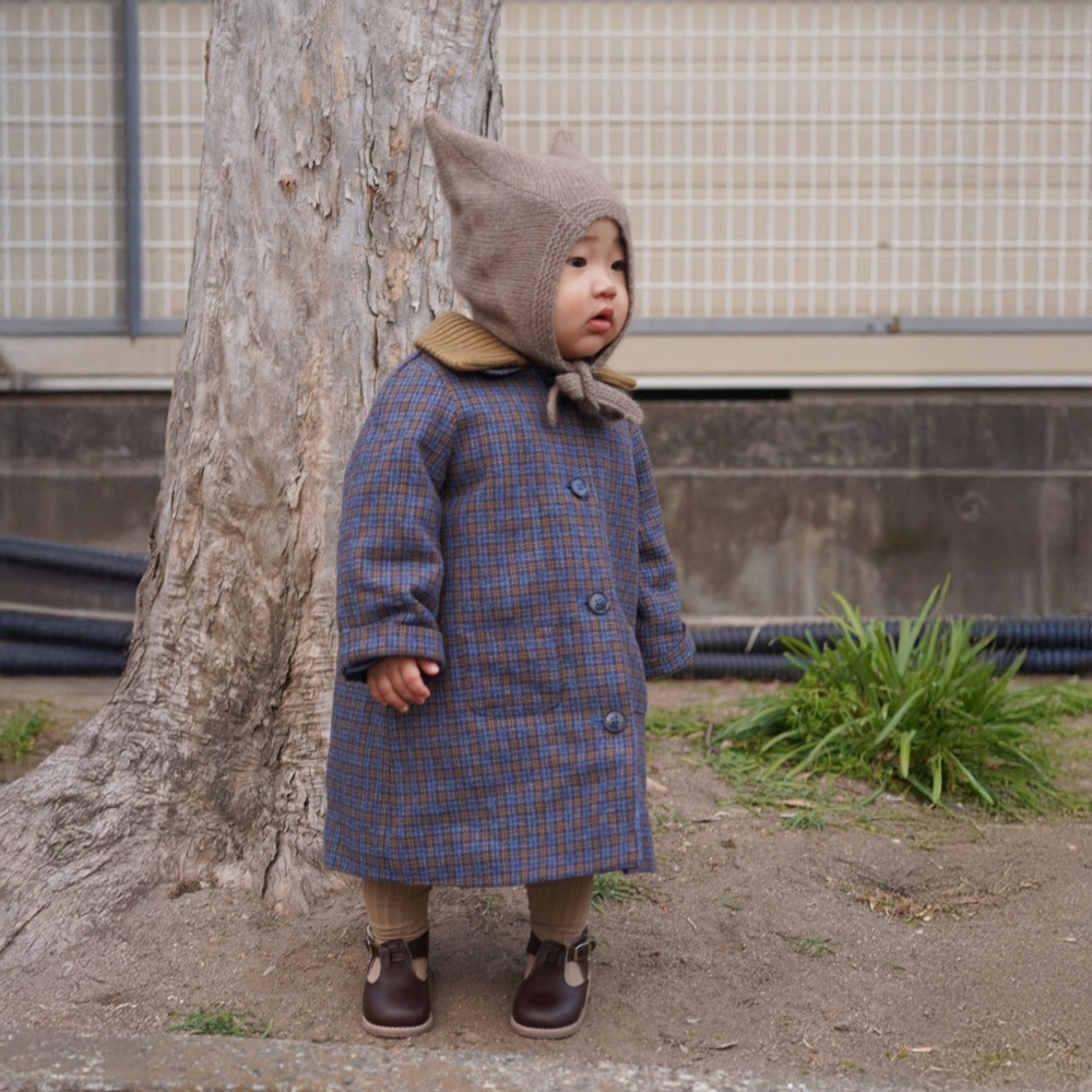 カシミヤニット帽 ベビー キッズ 帽子 ガーター帽子 ボンネット カシミヤ100% 猫耳 耳当てつき 紐つき サステナブル 出産祝い【国内正規品】BETTERDAYS 1-2Years