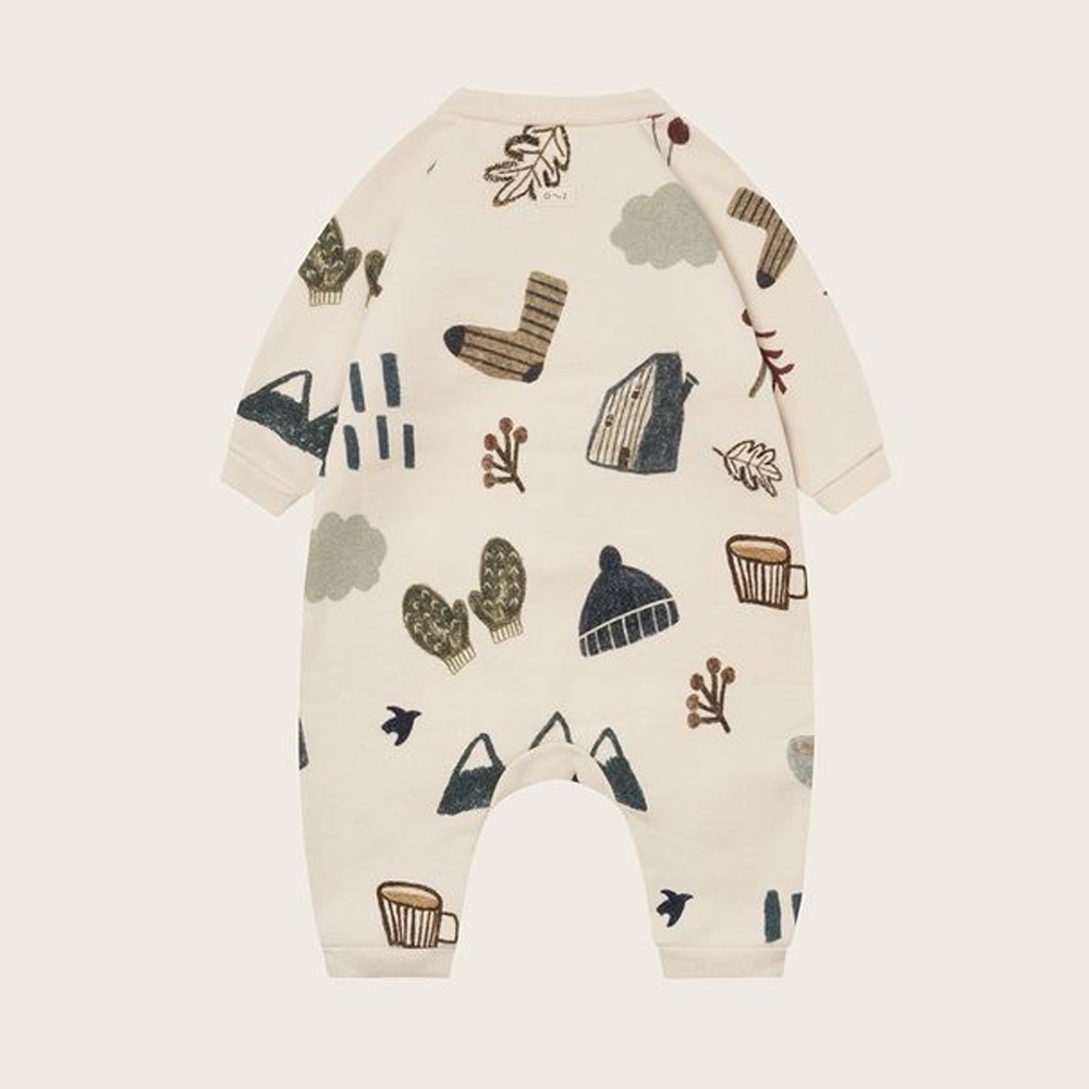 ロンパース キッズ  ベビー オーガニックズー Organic Zoo  Cosy Wild Onesie Undyed【国内正規品】 オーガニックズー公式取扱店 ベターデイズ【25AW/OZ】17cwildsie