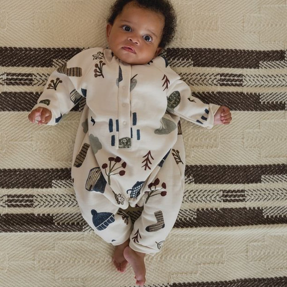 ロンパース キッズ  ベビー オーガニックズー Organic Zoo  Cosy Wild Onesie Undyed【国内正規品】 オーガニックズー公式取扱店 ベターデイズ【25AW/OZ】17cwildsie