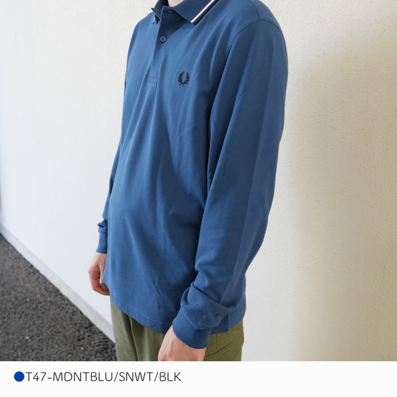 長袖ポロシャツ メンズ フレッドペリー M3636_LS TWIN TIPPED SHIRT 長袖 【国内正規品】 FRED PERRY