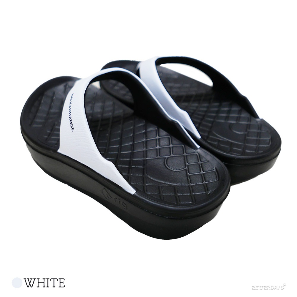 サンダル リグ rig リカバリーサンダル FLIP FLOP 2.0 Black White 22.5-28.5cm
