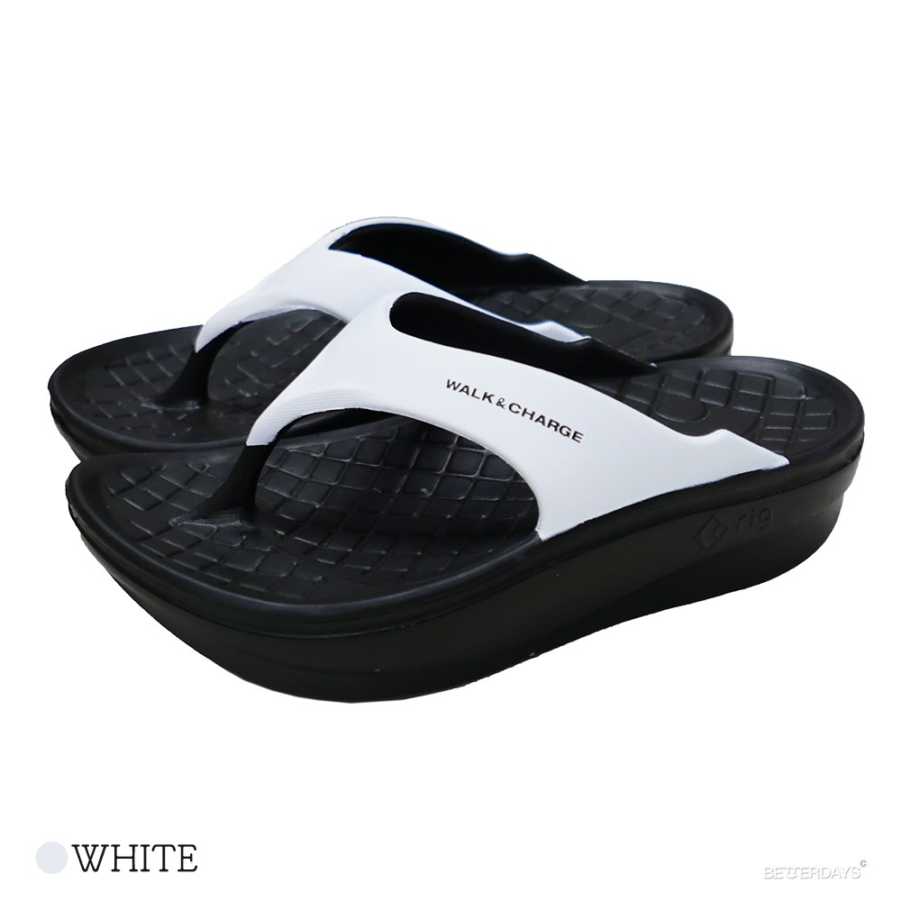 サンダル リグ rig リカバリーサンダル FLIP FLOP 2.0 Black White 22.5-28.5cm