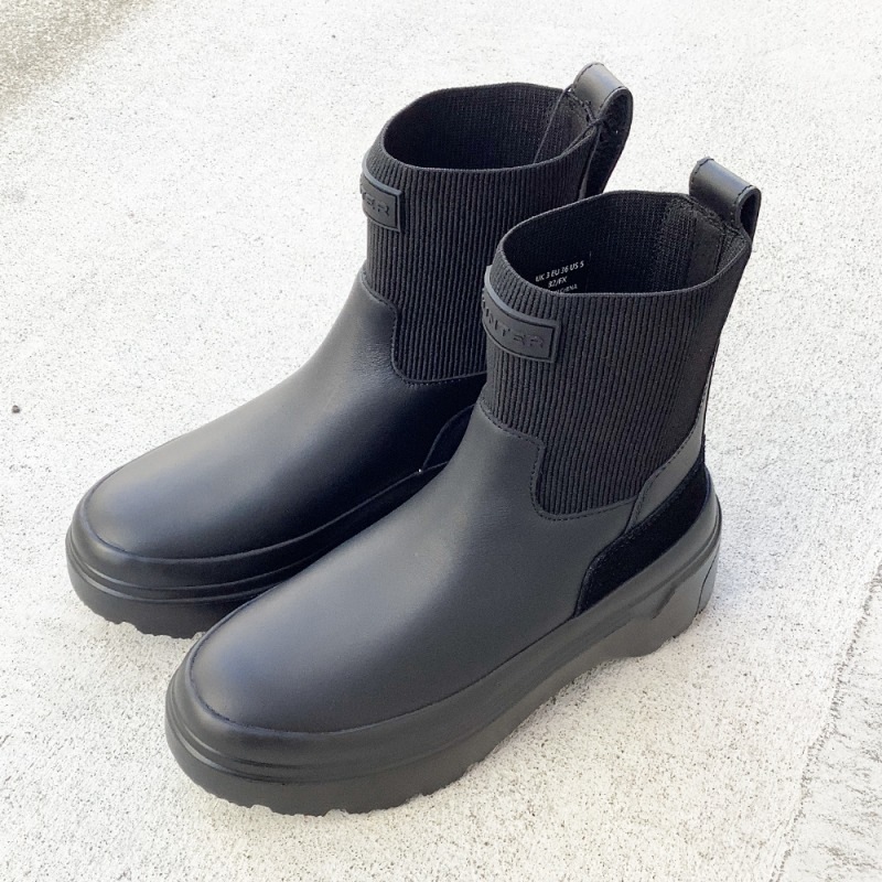 ブーツ  エクスプローラー チェルシー フラットフォームブーツ 22cm-25cm HUNTER WOMEN 