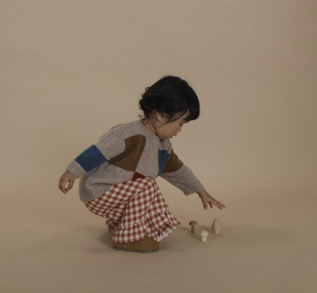 パンツ キッズ ベビー オーガニックズー Organic Zoo Paprika Gingham