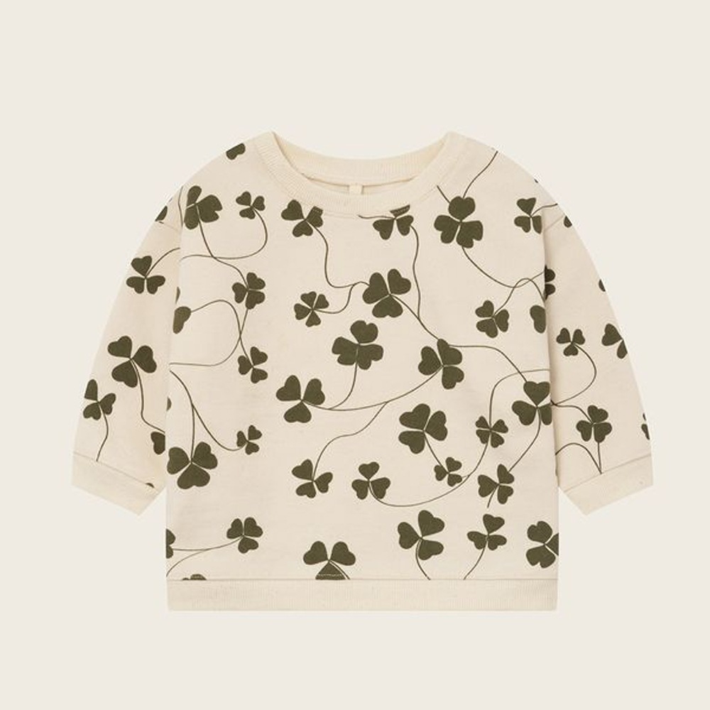スウェット トレーナー  キッズ  ベビー オーガニックズー  Organic Zoo Clover Sweatshirt Undyed 【国内正規品】 オーガニックズー公式取扱店 ベターデイズ【25AW/OZ】  17clvbsoz612