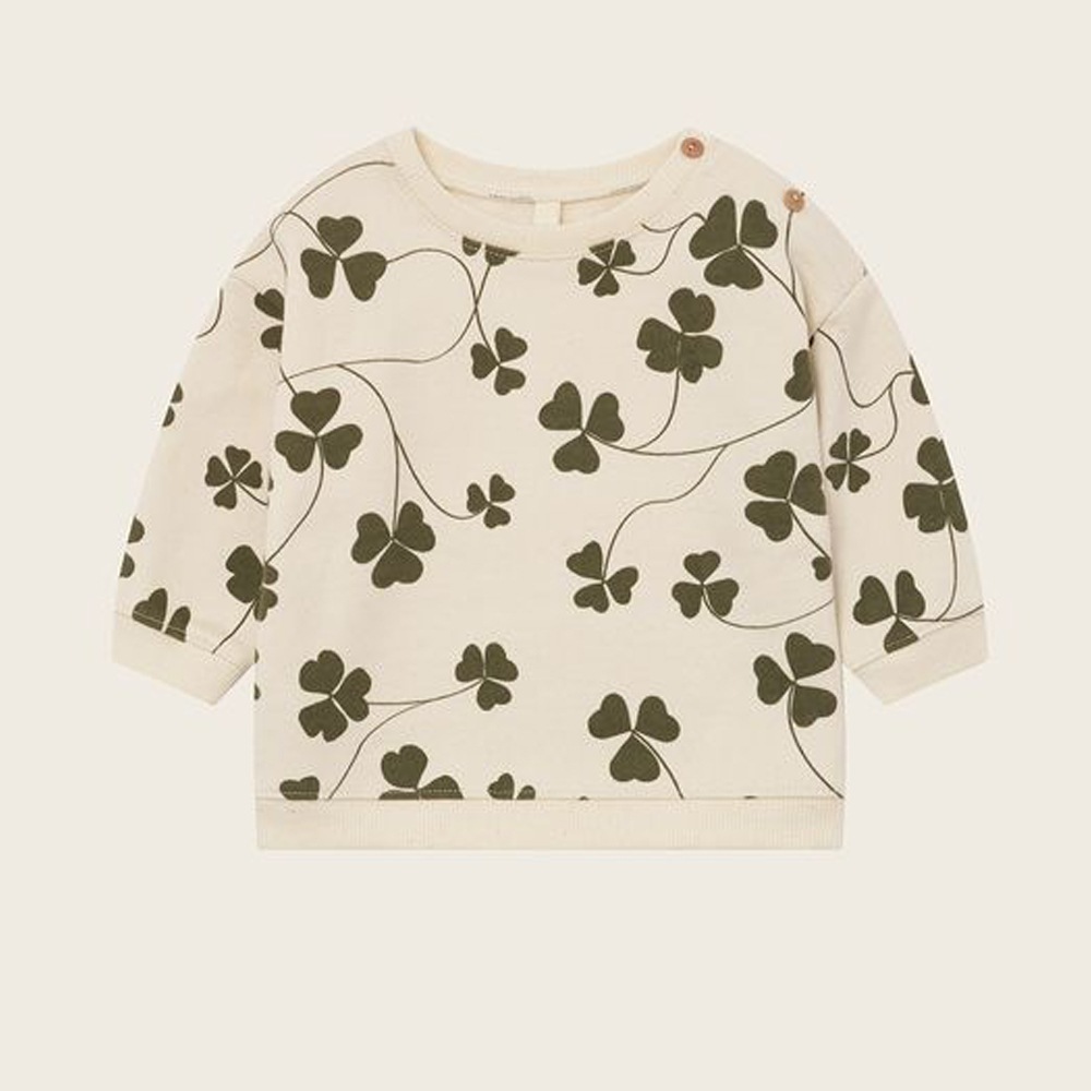 スウェット トレーナー  キッズ  ベビー オーガニックズー  Organic Zoo Clover Sweatshirt Undyed 【国内正規品】 オーガニックズー公式取扱店 ベターデイズ【25AW/OZ】  17clvbsoz612