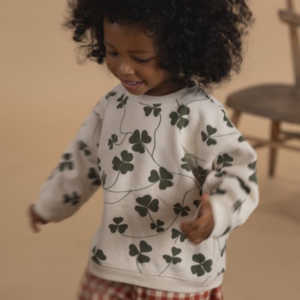 スウェット トレーナー  キッズ  ベビー オーガニックズー  Organic Zoo Clover Sweatshirt Undyed 【国内正規品】 オーガニックズー公式取扱店 ベターデイズ【25AW/OZ】  17clvbsoz612