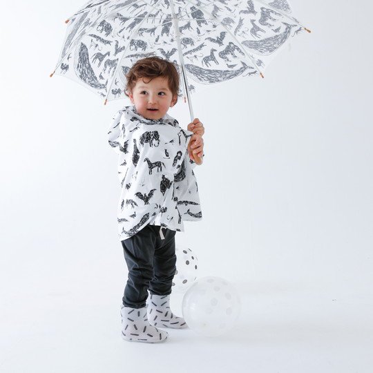 レインポンチョ キッズ チョコレートスープ chocolatesoup GEOMETRY RAINPONCHO