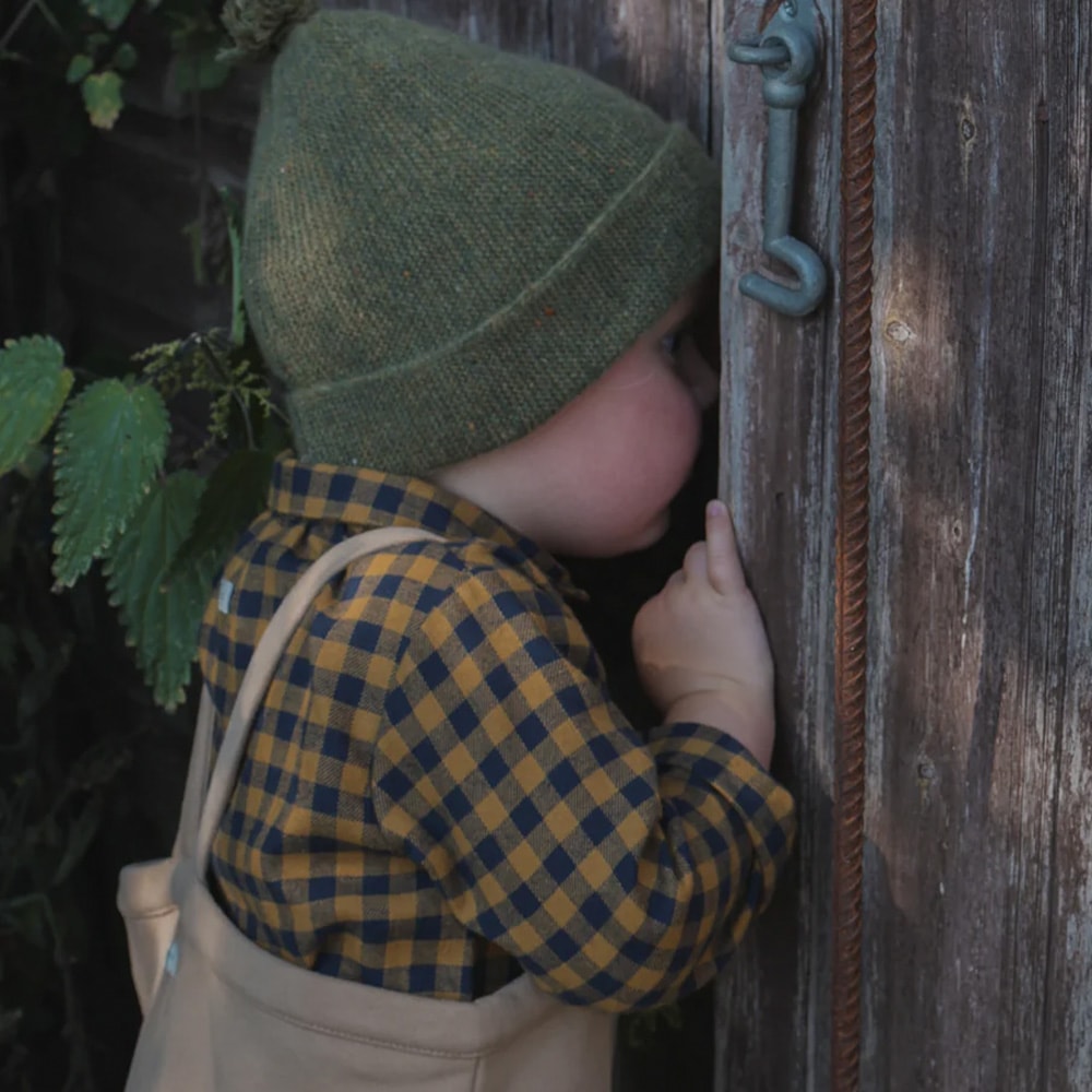 シャツ ブラウス ギンガムチェック キッズ オーガニックズー Organic Zoo Blueberry Gingham Shirt 15BBGHS