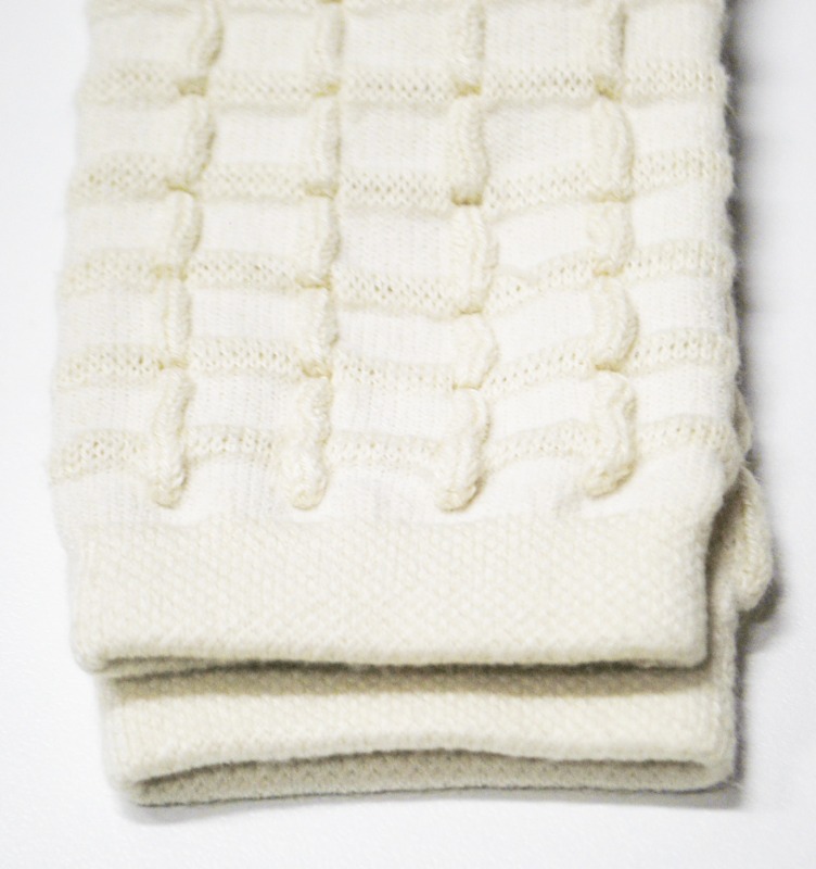 ソックス  コレジアン カミーユ チェックニットハイソックス 靴下 キッズ ベビー 子供 Collegien Camille 12cm-21cm