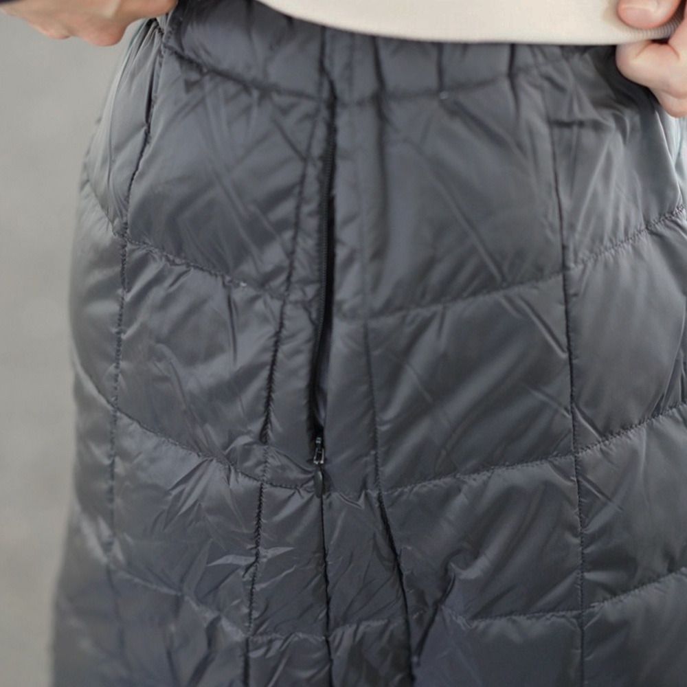 ダウンスカート レディース BASIC SEMI-LONG DOWN SKIRT ベーシック