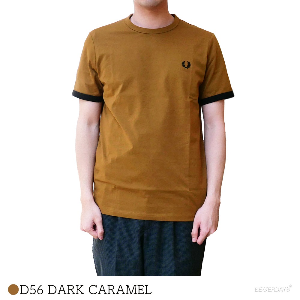 Tシャツ・カットソー FRED PERRY Men T Shirts FPM351950 BROWN FRED PERRY/Tシャツ M3519 | BRANDS,F,FRED PERRY フレッド