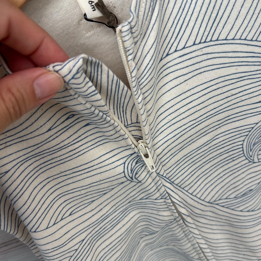 ロンパース キッズ  ベビー オーガニックズー Organic Zoo Seascape Zip Sleepsuit Undyed【国内正規品】オーガニックズー公式取扱店 ベターデイズ【25AW/OZ】17seasloz