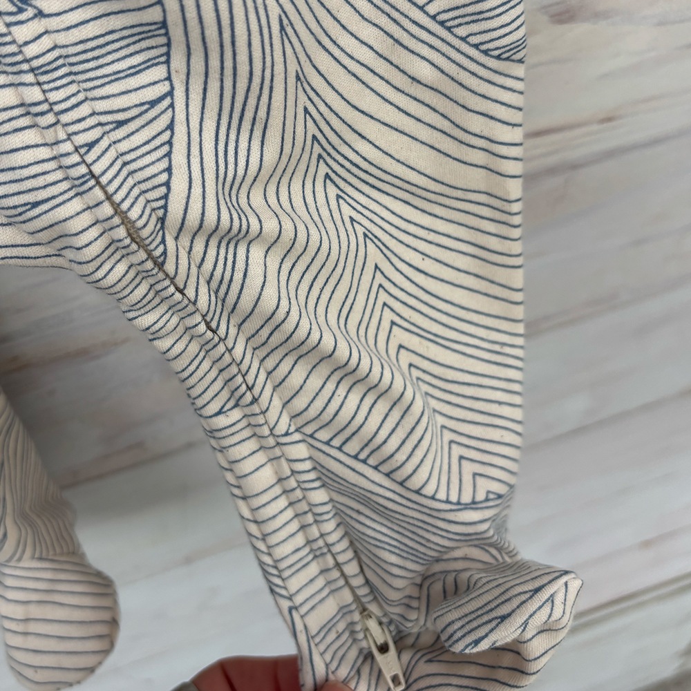 ロンパース キッズ  ベビー オーガニックズー Organic Zoo Seascape Zip Sleepsuit Undyed【国内正規品】オーガニックズー公式取扱店 ベターデイズ【25AW/OZ】17seasloz