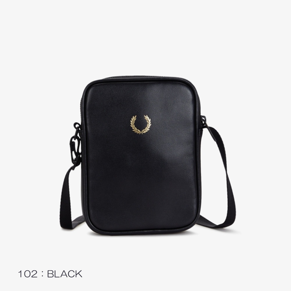 フレッドペリー  ショルダーバッグ ユニセックス サイドバッグ FRED PERRY SMOOTH LEATHER SMALL SIDE BAG 【国内正規品】L3348