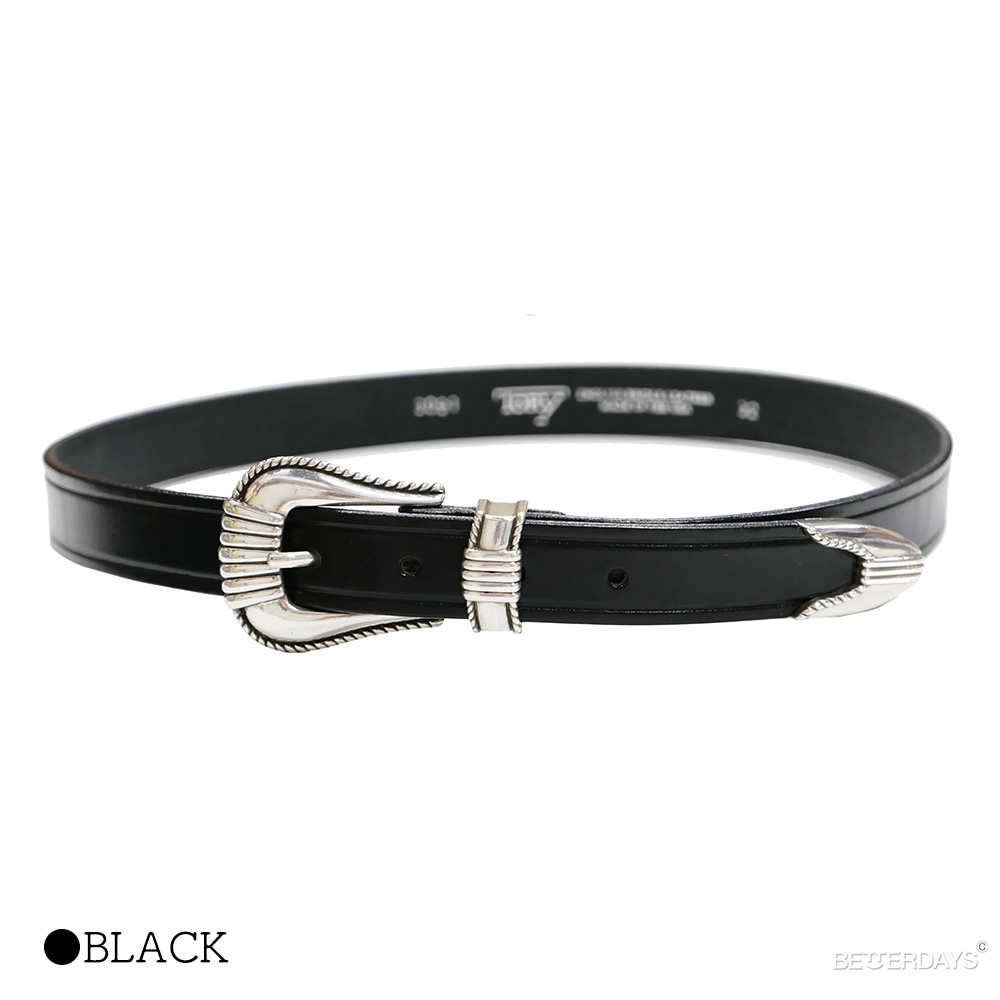 ベルト メンズ ユニセックス TORY LEATHER トリーレザー 3-Piece Silver Buckle Belt スリーピース シルバーバックルレザーベルト 本革 【国内正規品】