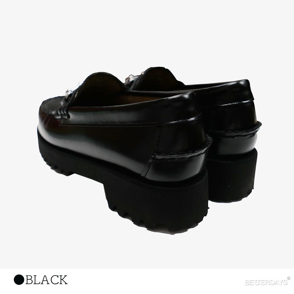 ローファー ビットローファー 41830 BLACK RUBBER SOLE ジー