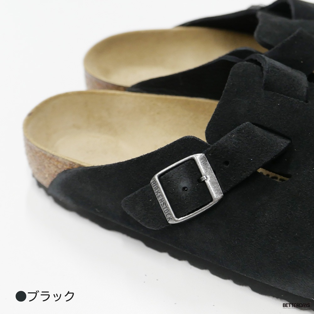 ビルケンシュトック ボストン ベロアレザー レギュラー ナロー 幅狭 23-28cm BIRKENSTOCK BOSTON