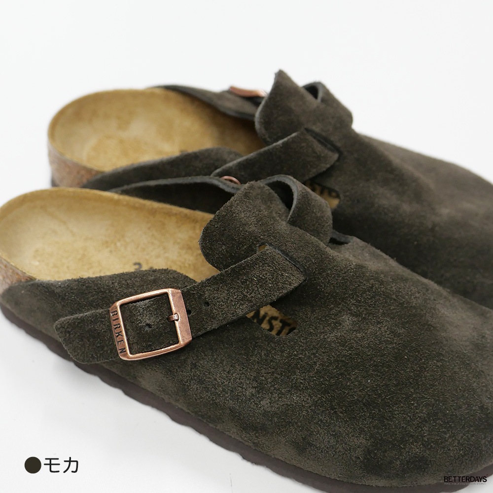ビルケンシュトック ボストン ベロアレザー レギュラー ナロー 幅狭 23-28cm BIRKENSTOCK BOSTON
