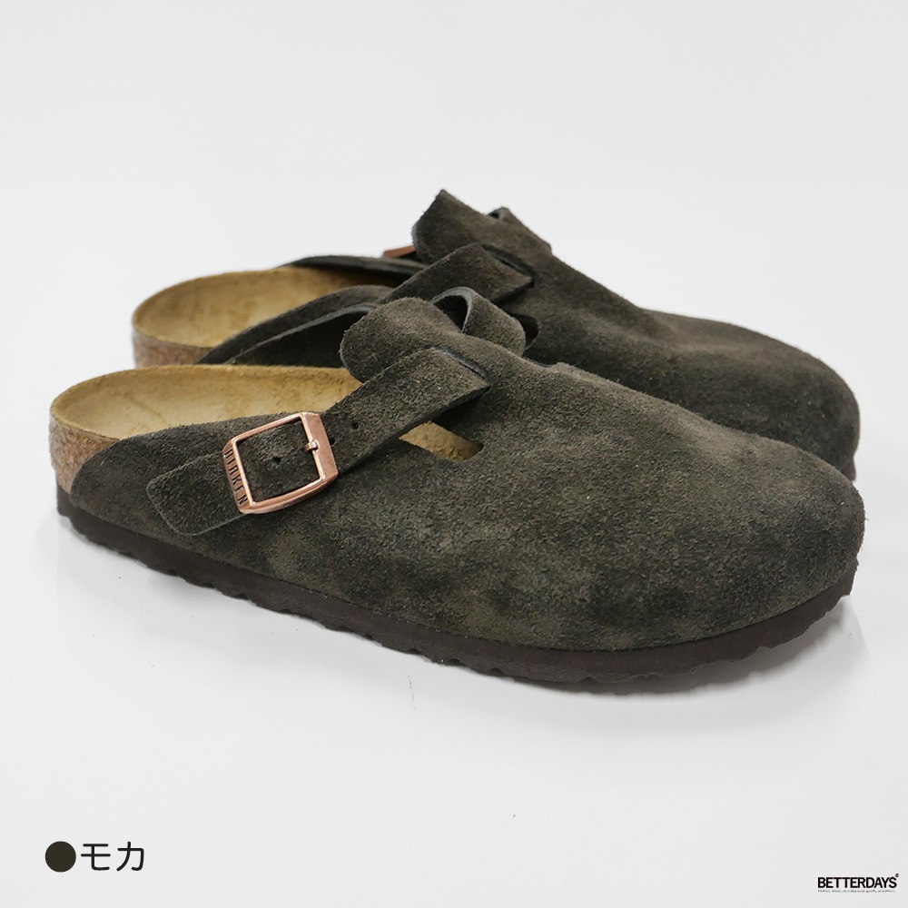 ビルケンシュトック ボストン ベロアレザー レギュラー ナロー 幅狭 23-28cm BIRKENSTOCK BOSTON