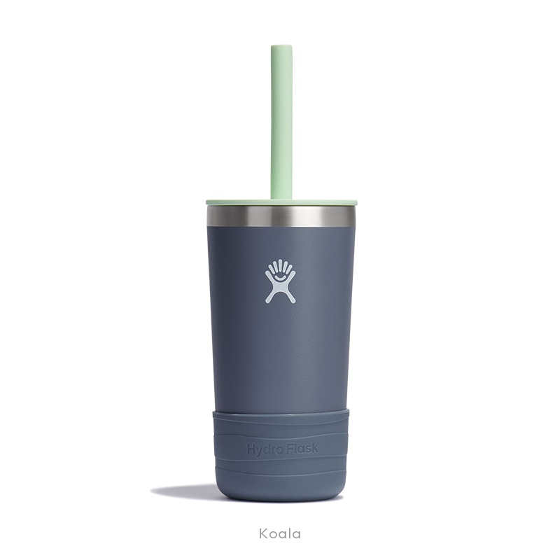 ストロー付きタンブラー ハイドロフラスク ステンレス キッズ  魔法瓶 真空断熱 Hydro Flask 12oz Tumbler KIDS With Straw Lid